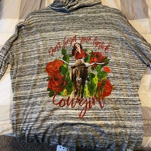 Copy - NWT zip up rose jacket
